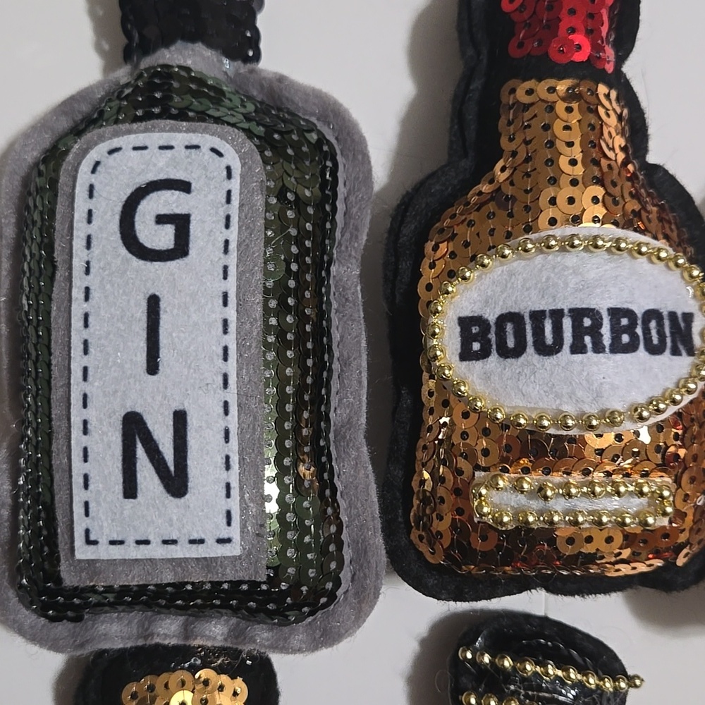 Target Sequin Beverage Ornament Set of 6 - Multicolor - Picture 2 of 8